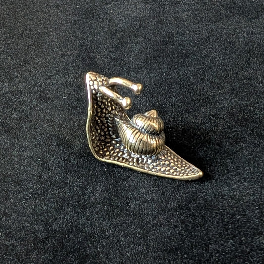 Brass Garden Snail, Small Shell