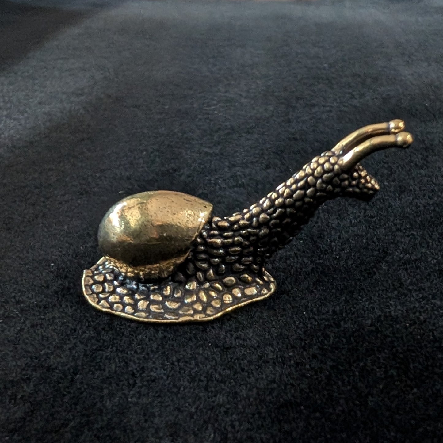 Brass Garden Snail, Medium Shell