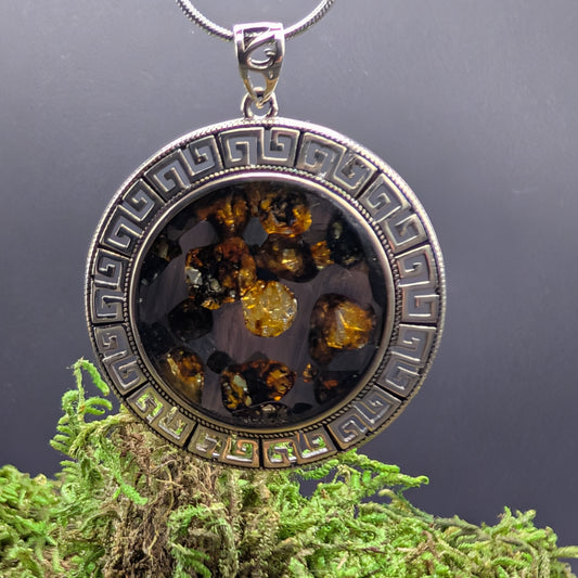 Seymchan Pallasite Meteorite Pendant
