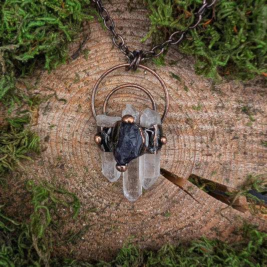 White Quartz Crystal necklace