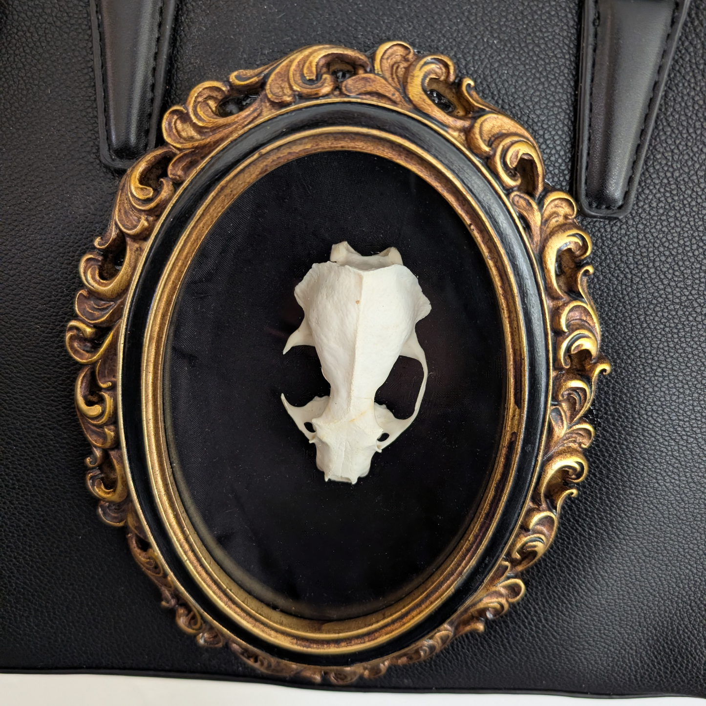 Real Mink Skull Handbag