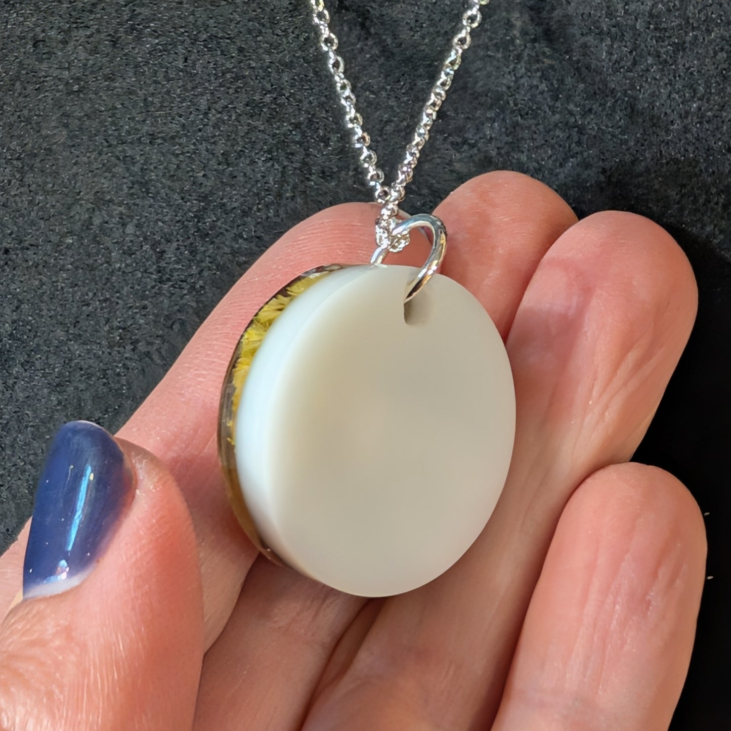 Real Mushroom Pendant, 1" round