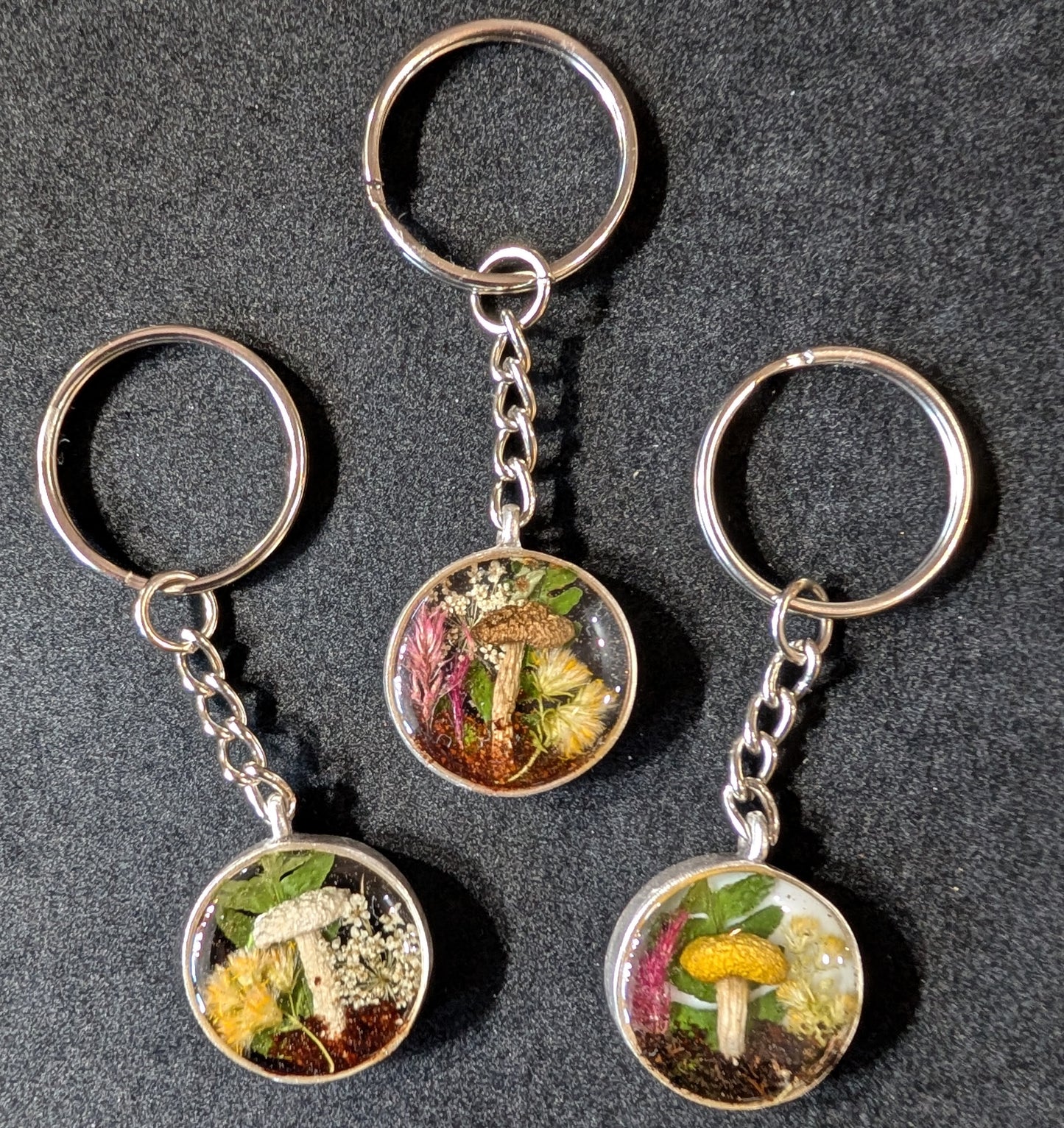 Real Mushroom Keychain