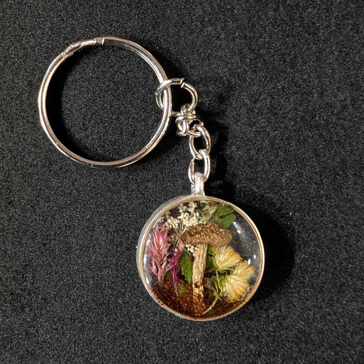 Real Mushroom Keychain