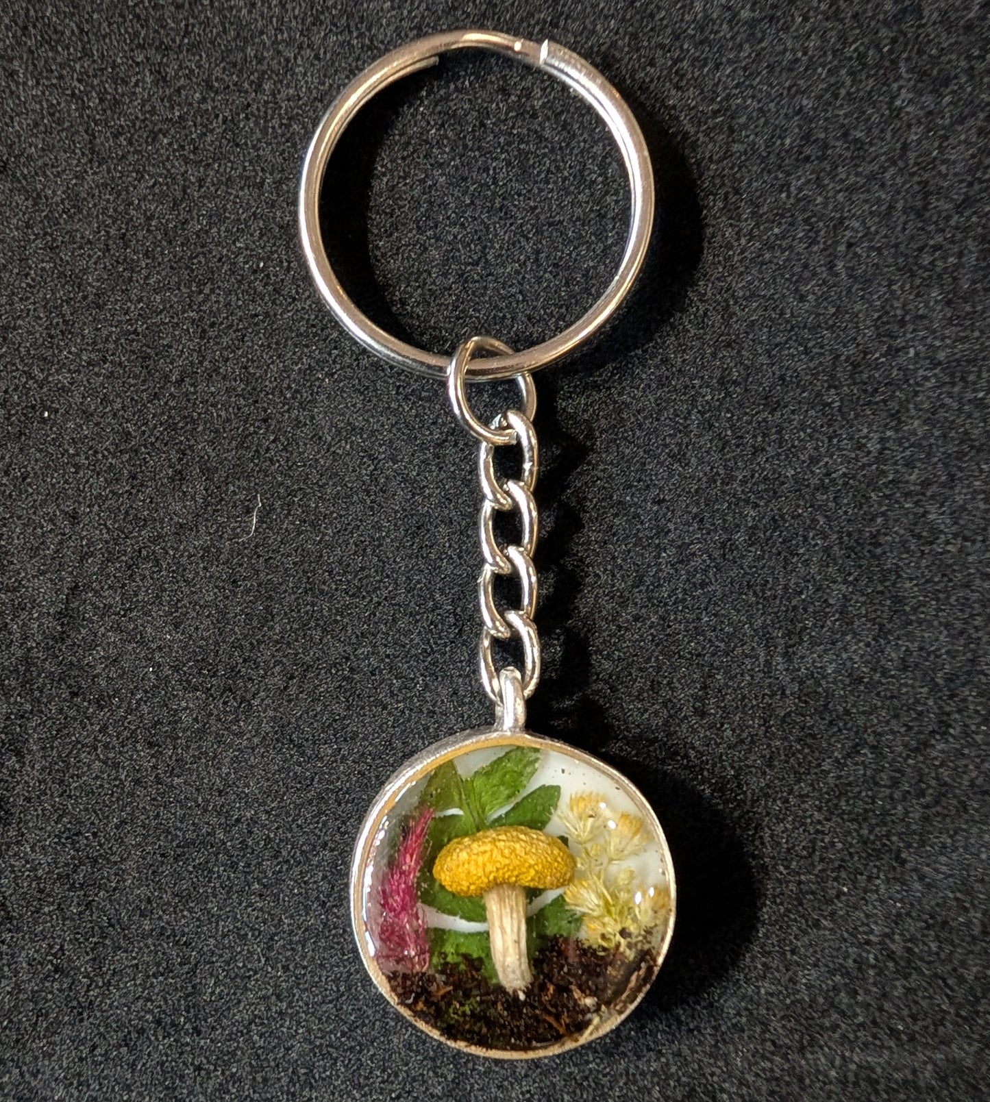 Real Mushroom Keychain