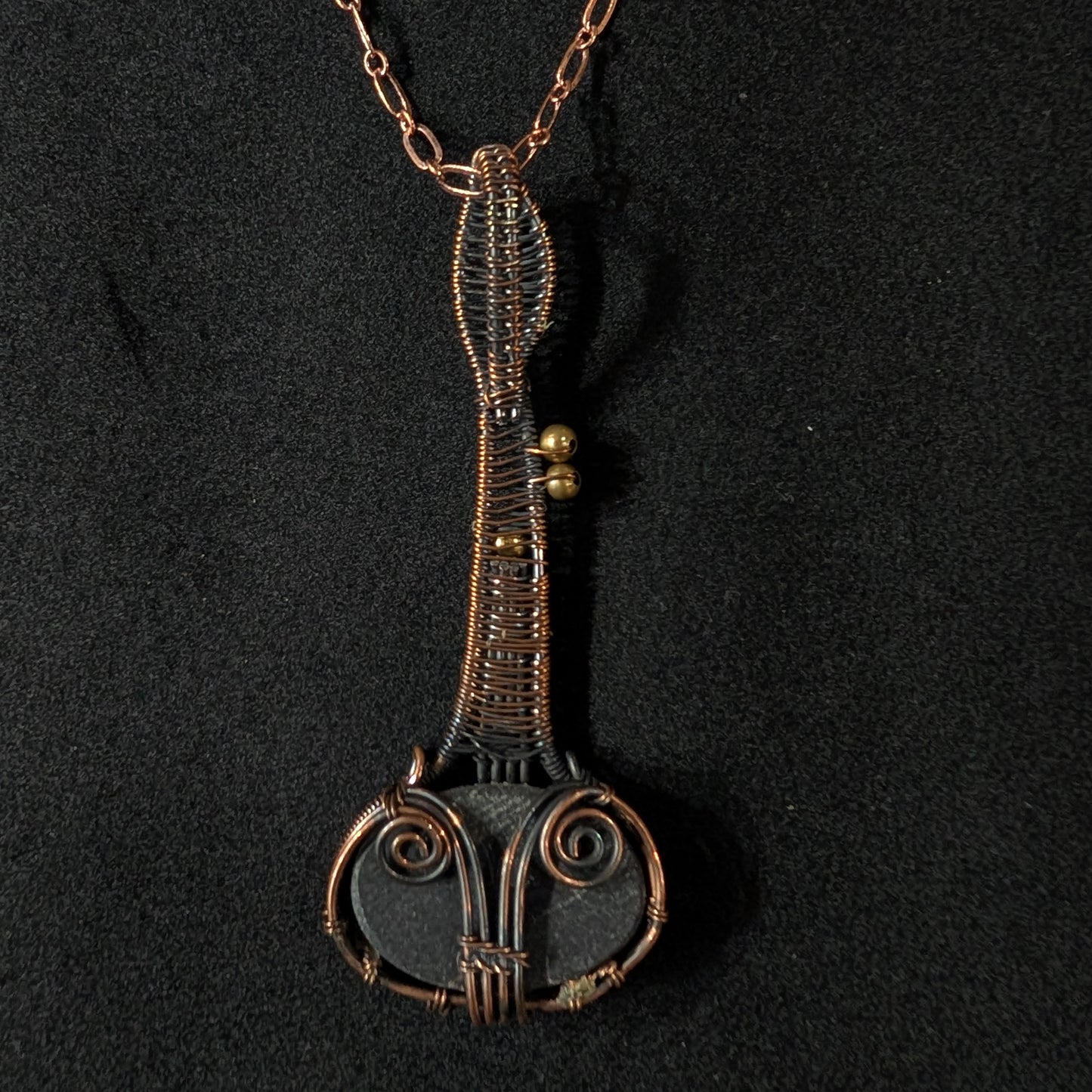 Abalone Shell Guitar Pendant