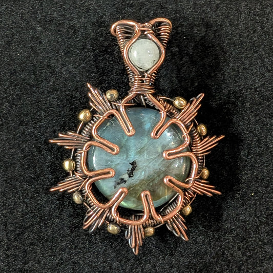 Labradorite & Moonstone pendant