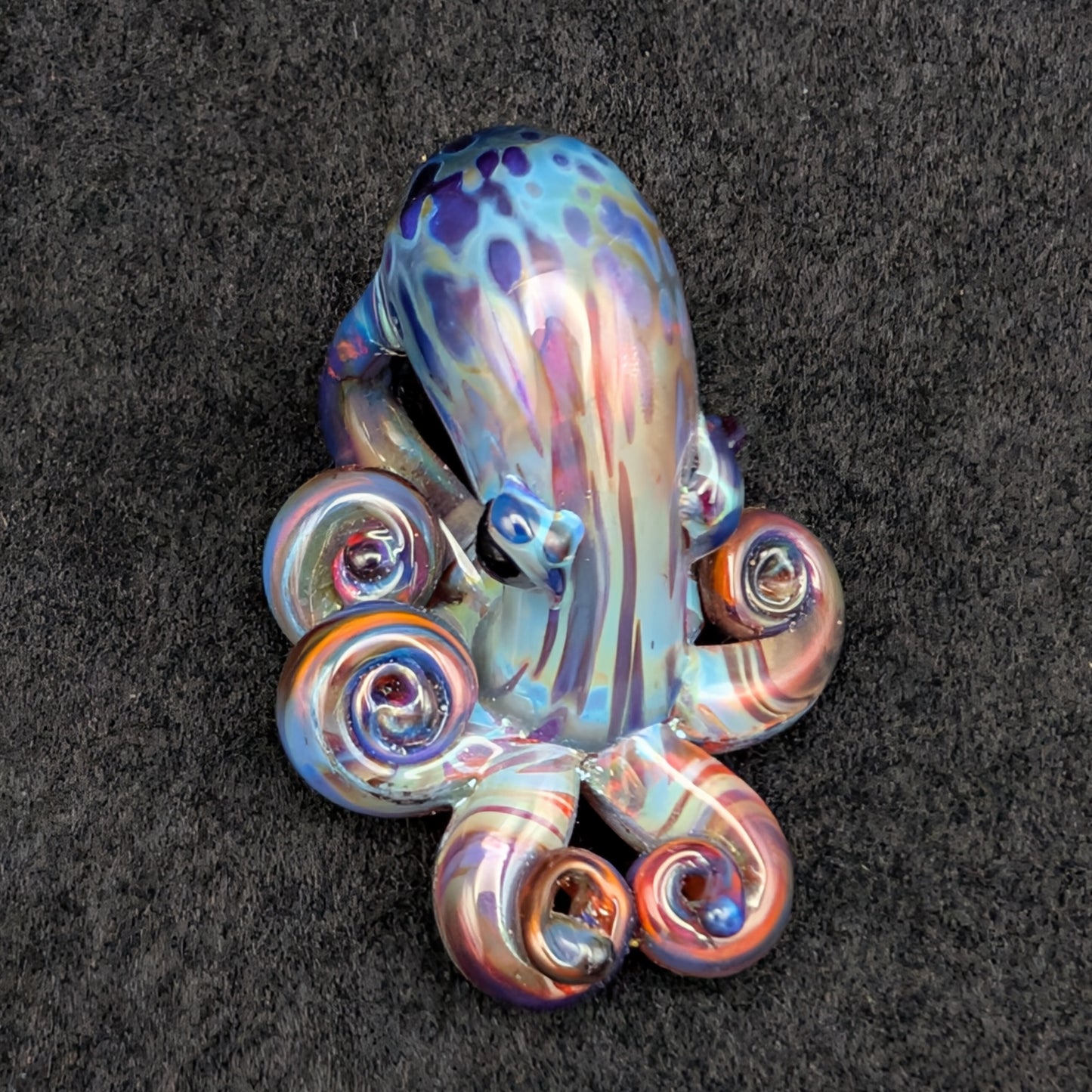 Hand-Blown Glass Octopus Pendant (Large)