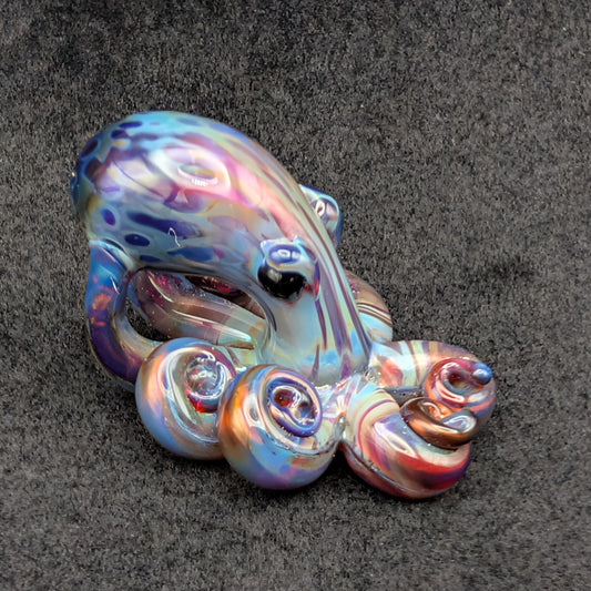 Hand-Blown Glass Octopus Pendant (Large)