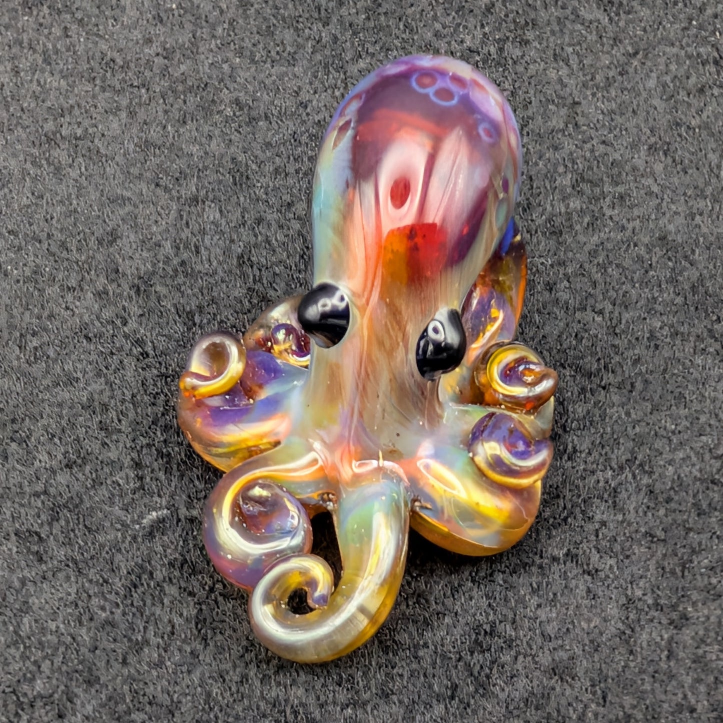 Hand-Blown Glass Octopus Pendant (Large)