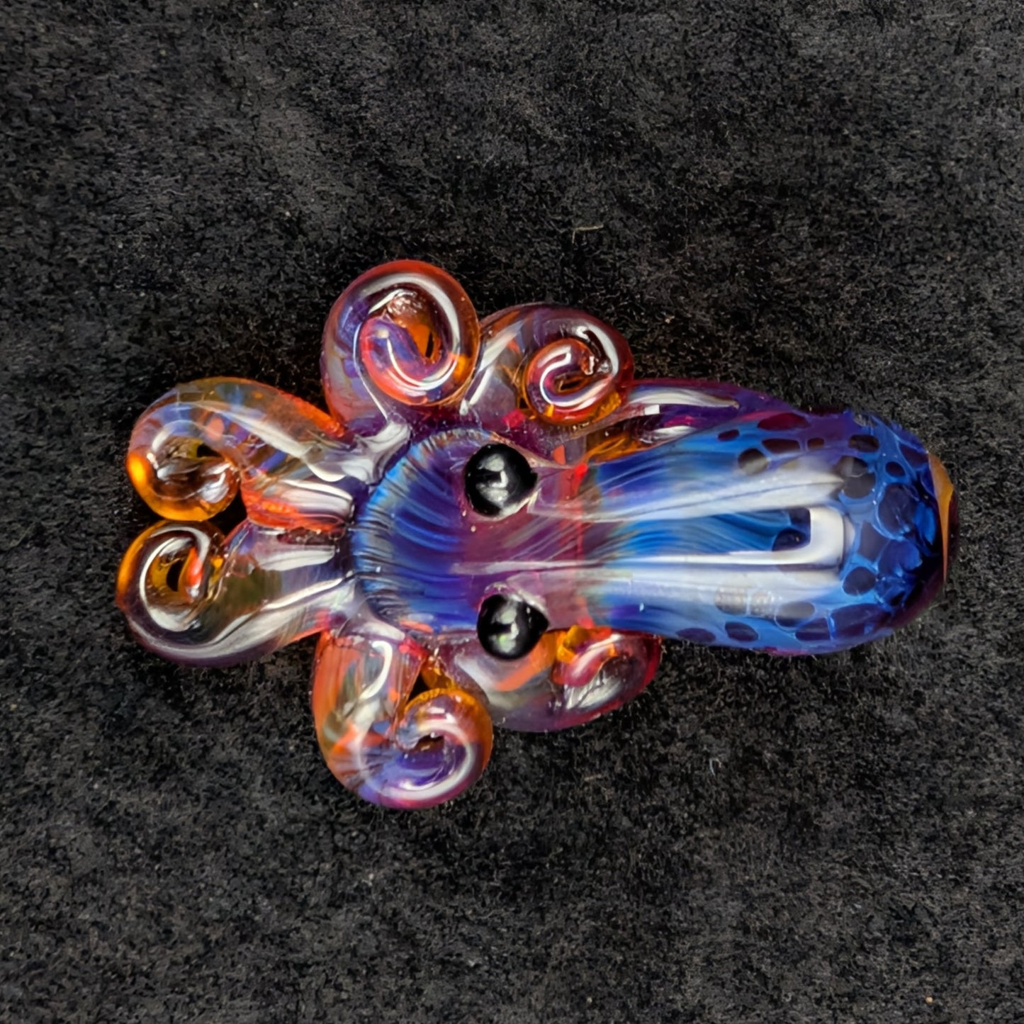 Hand-Blown Glass Octopus Pendant (Medium)