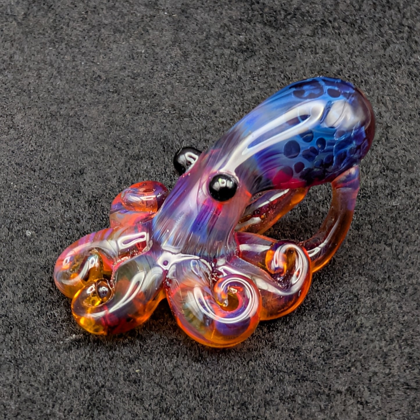 Hand-Blown Glass Octopus Pendant (Medium)