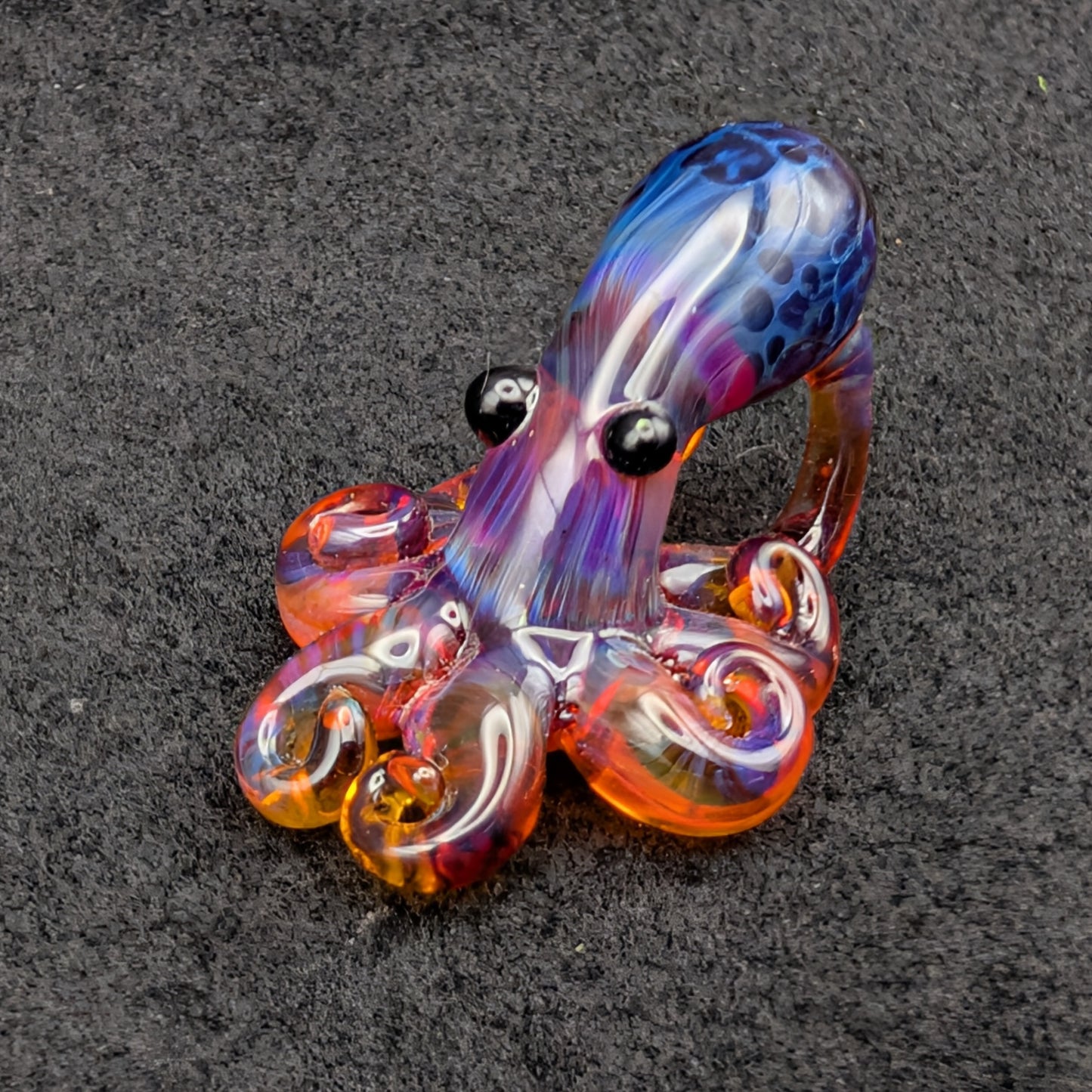 Hand-Blown Glass Octopus Pendant (Medium)