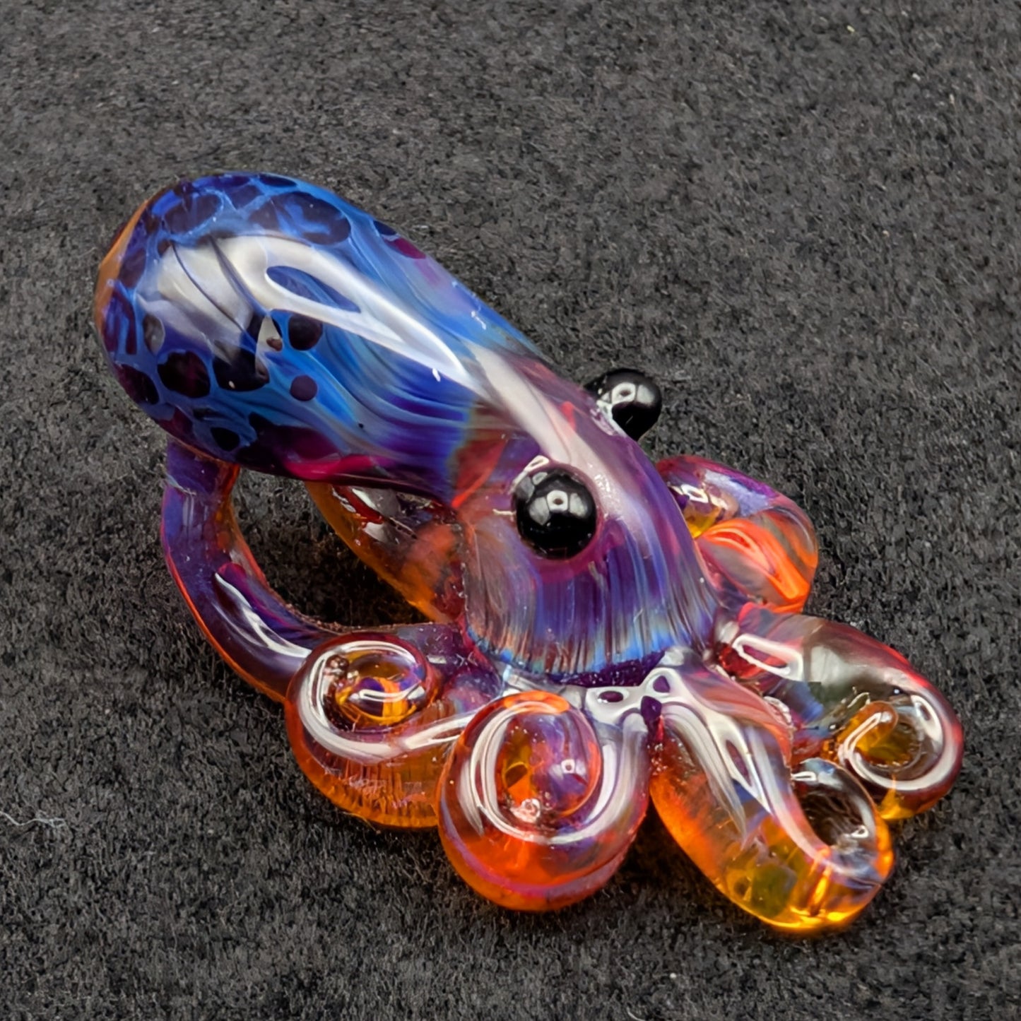 Hand-Blown Glass Octopus Pendant (Medium)