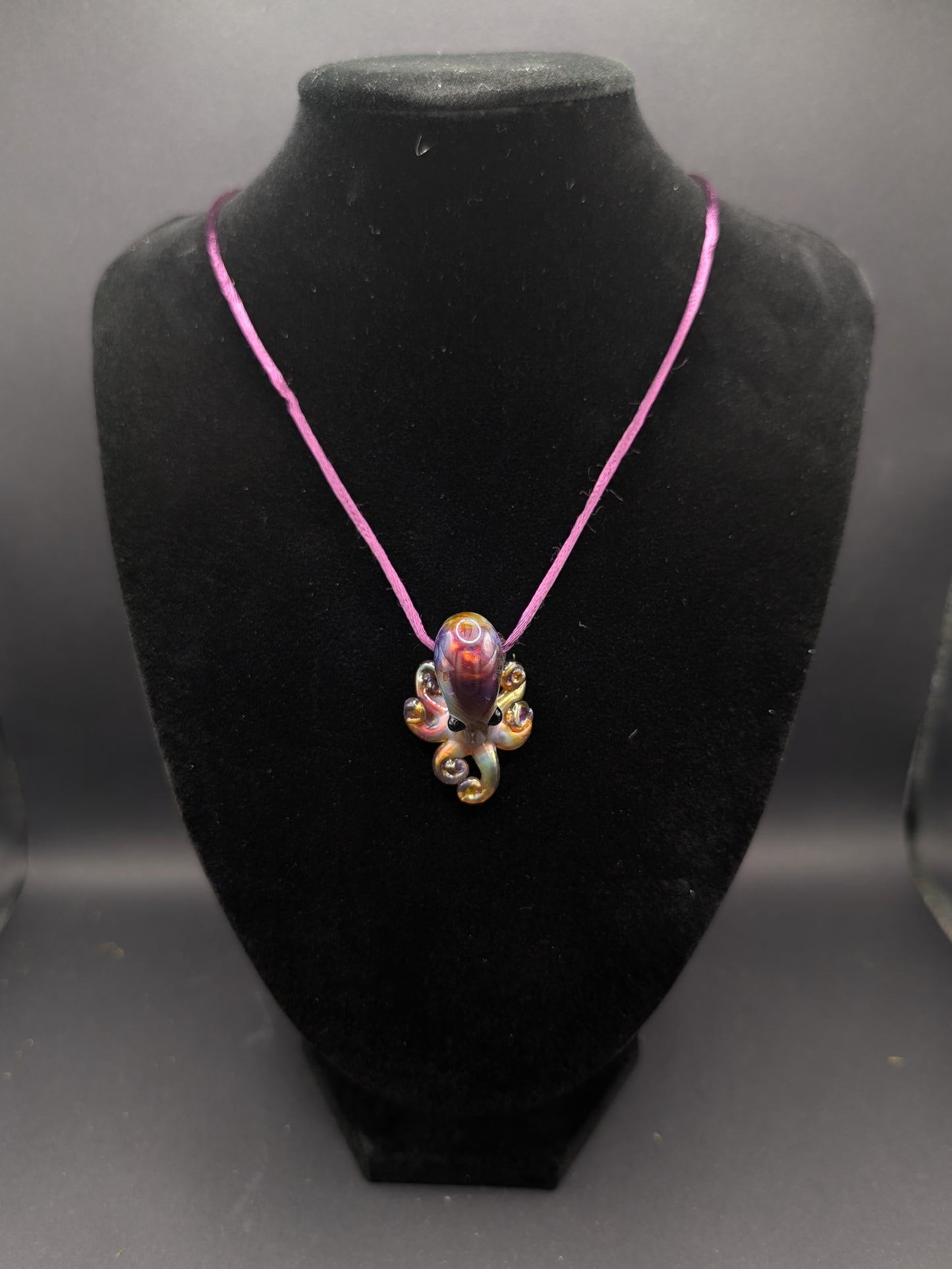 Hand-Blown Glass Octopus Pendant (Large)