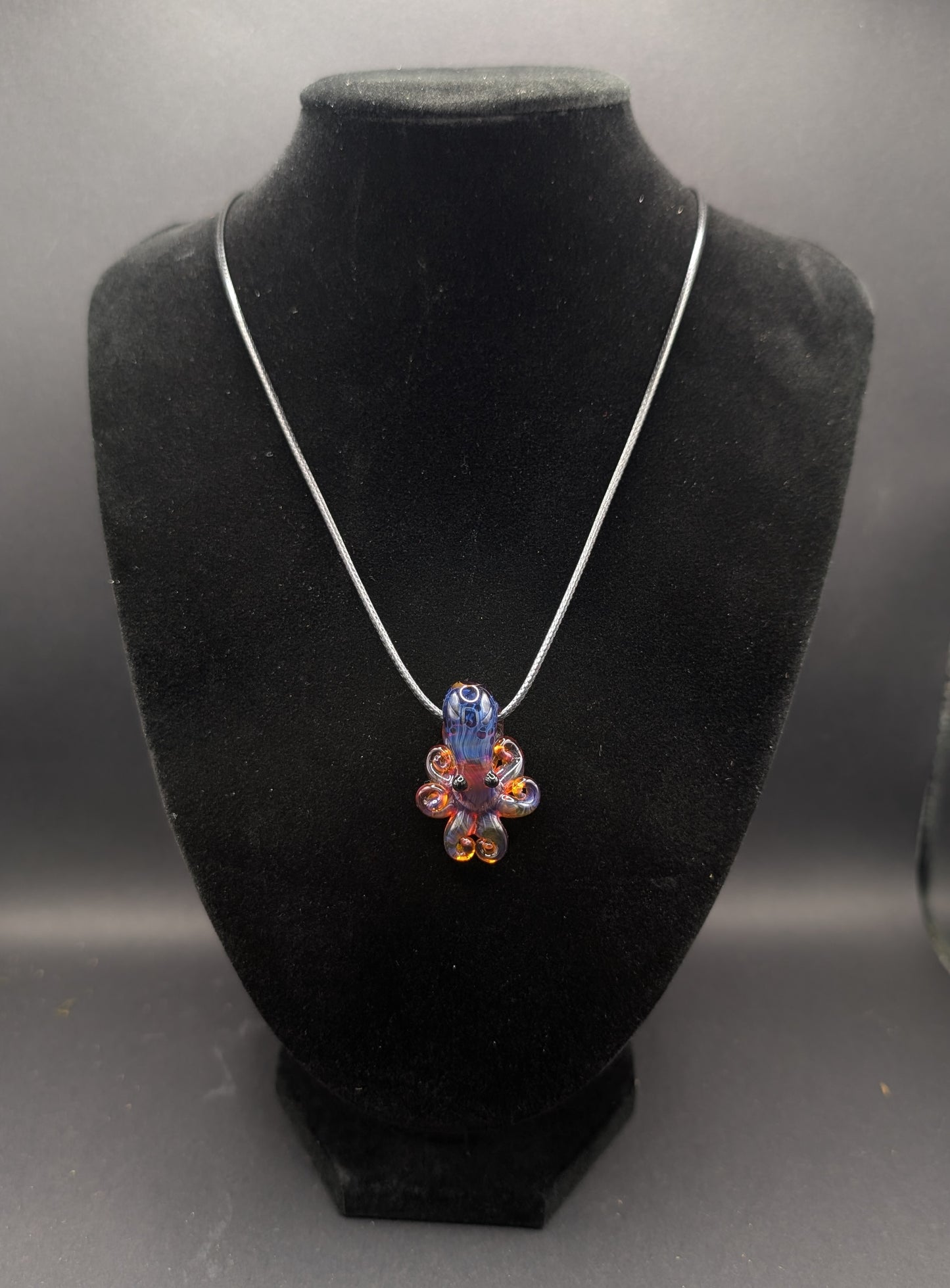 Hand-Blown Glass Octopus Pendant (Medium)
