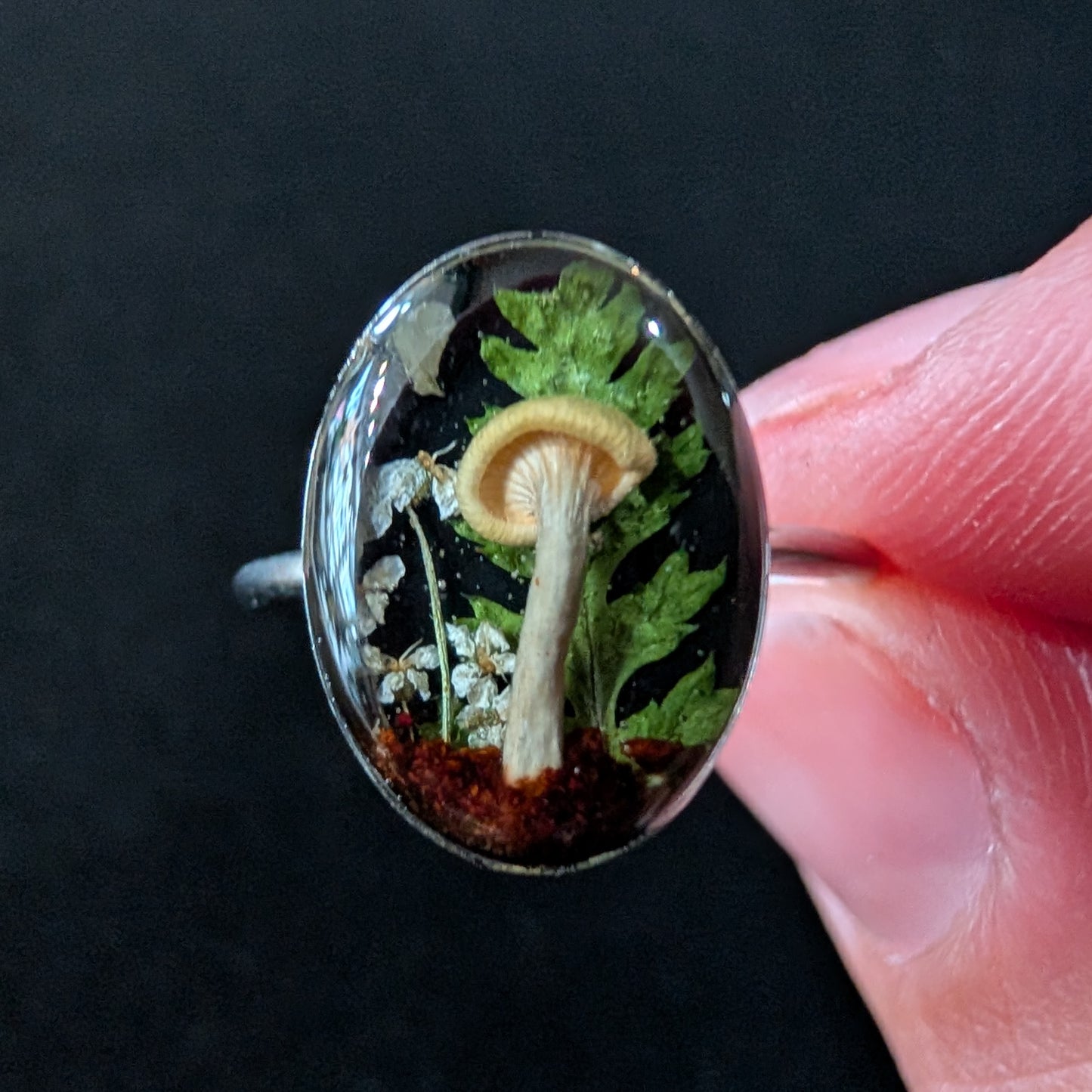 Real Mushroom Ring, single band