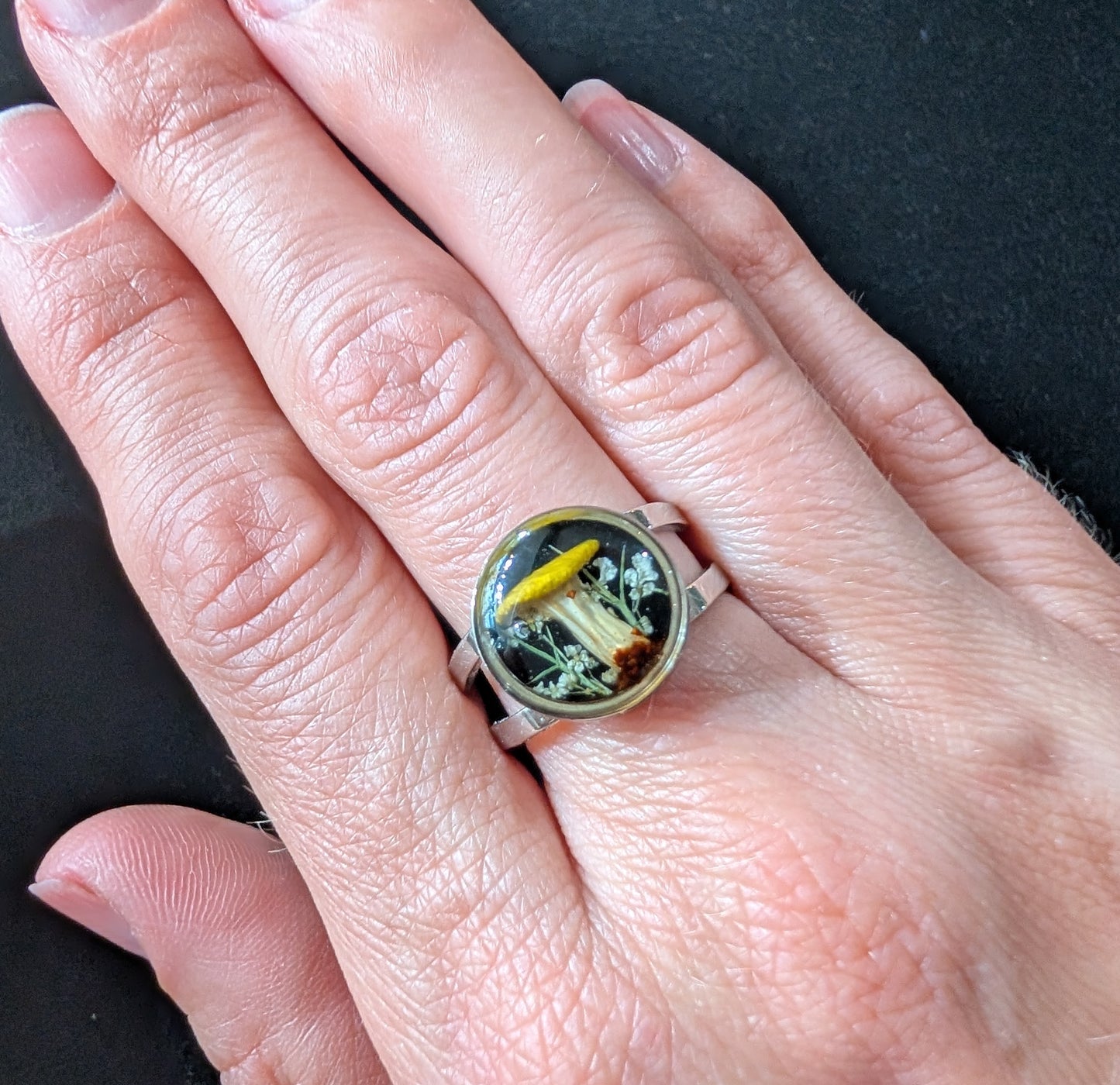 Real Mushroom Ring, double band