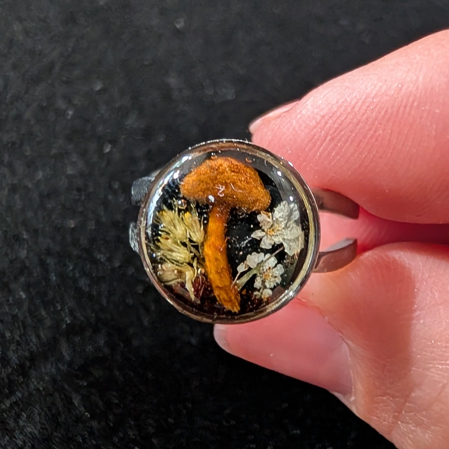 Real Mushroom Ring, double band
