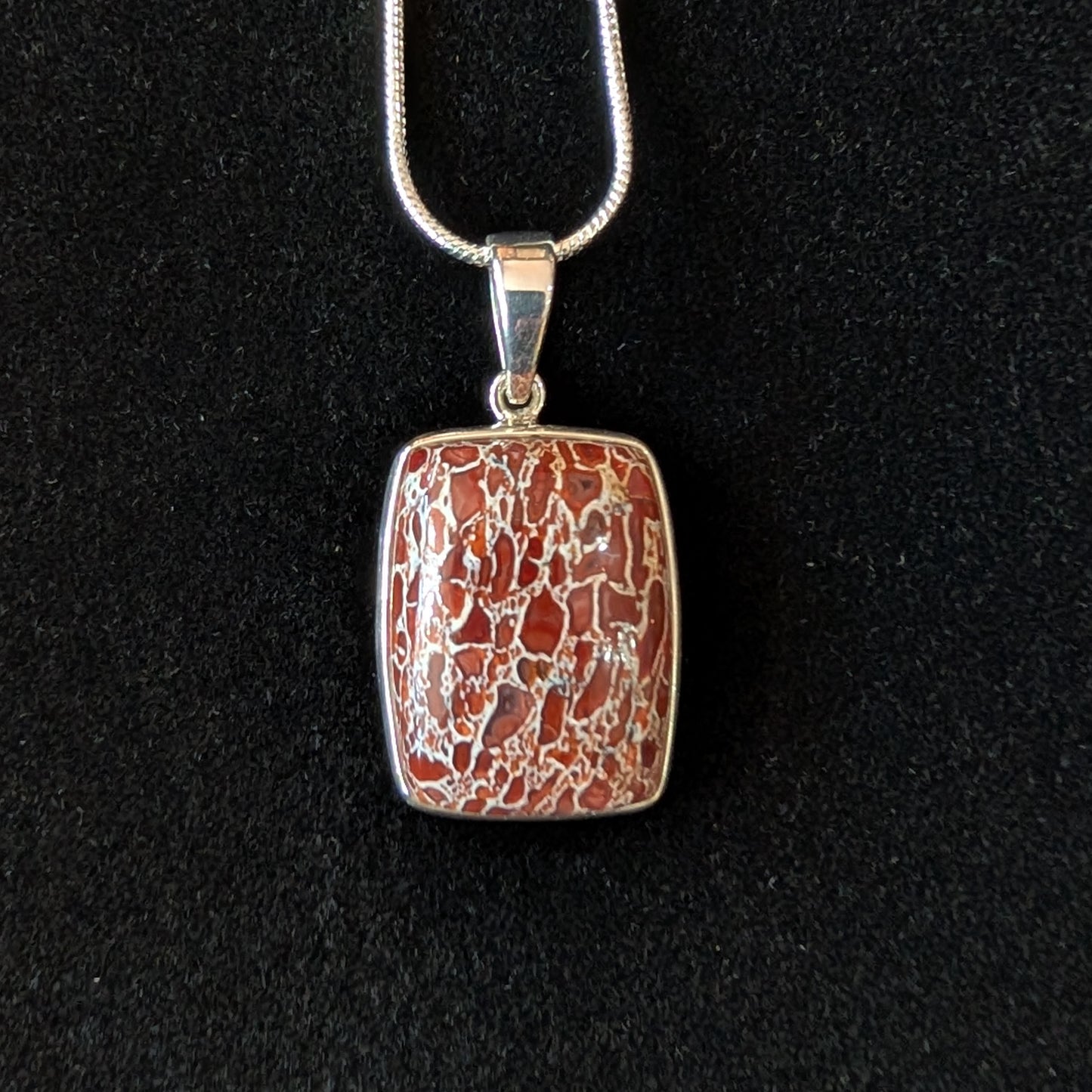Dinosaur Bone Pendant, Rectangle