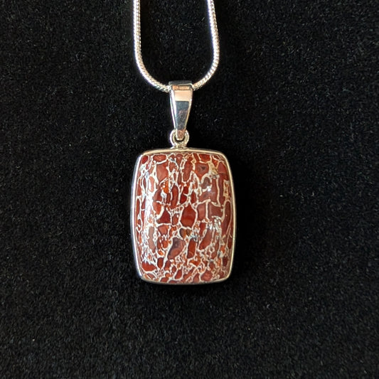 Dinosaur Bone Pendant, Rectangle