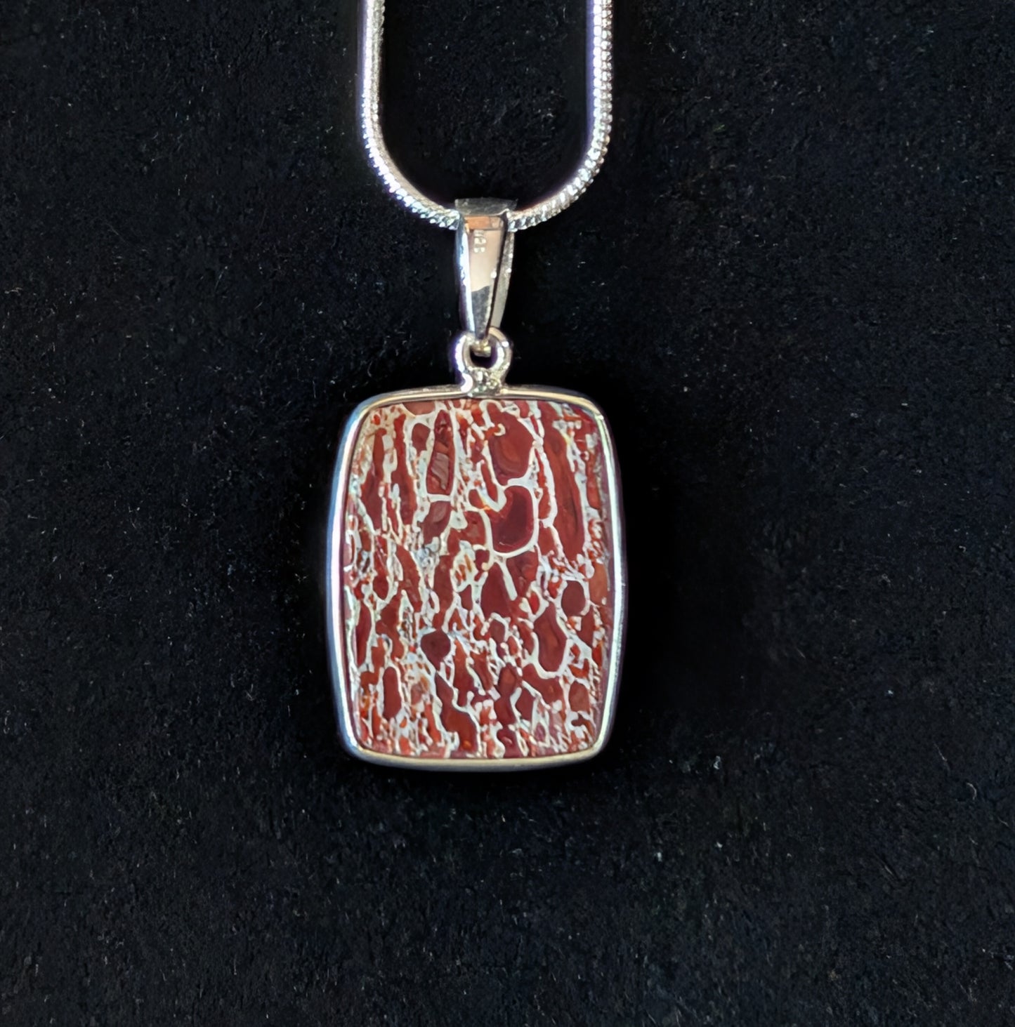 Dinosaur Bone Pendant, Rectangle
