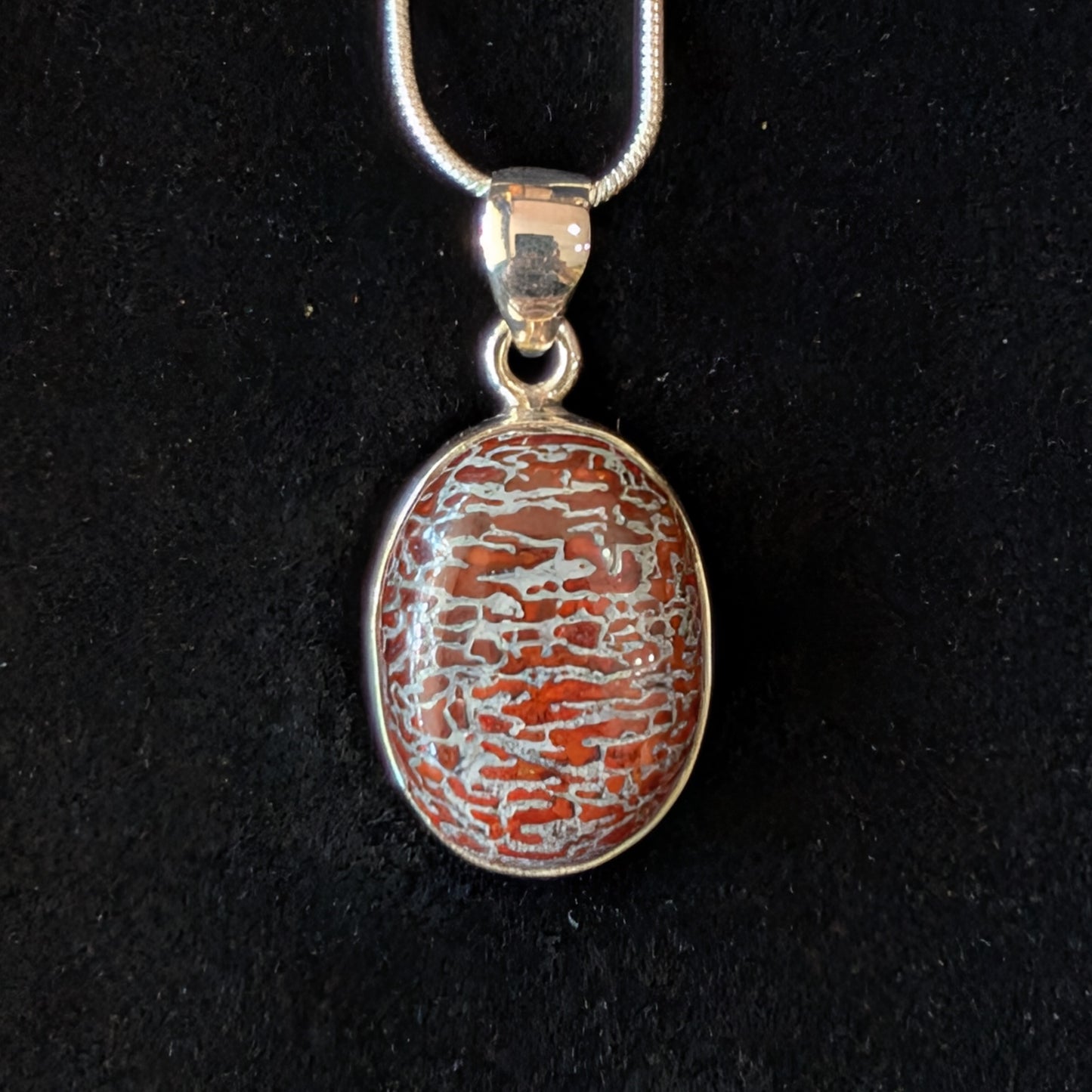 Dinosaur Bone Pendant, Oval