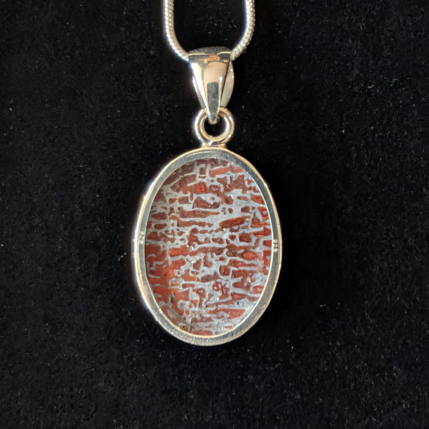 Dinosaur Bone Pendant, Oval