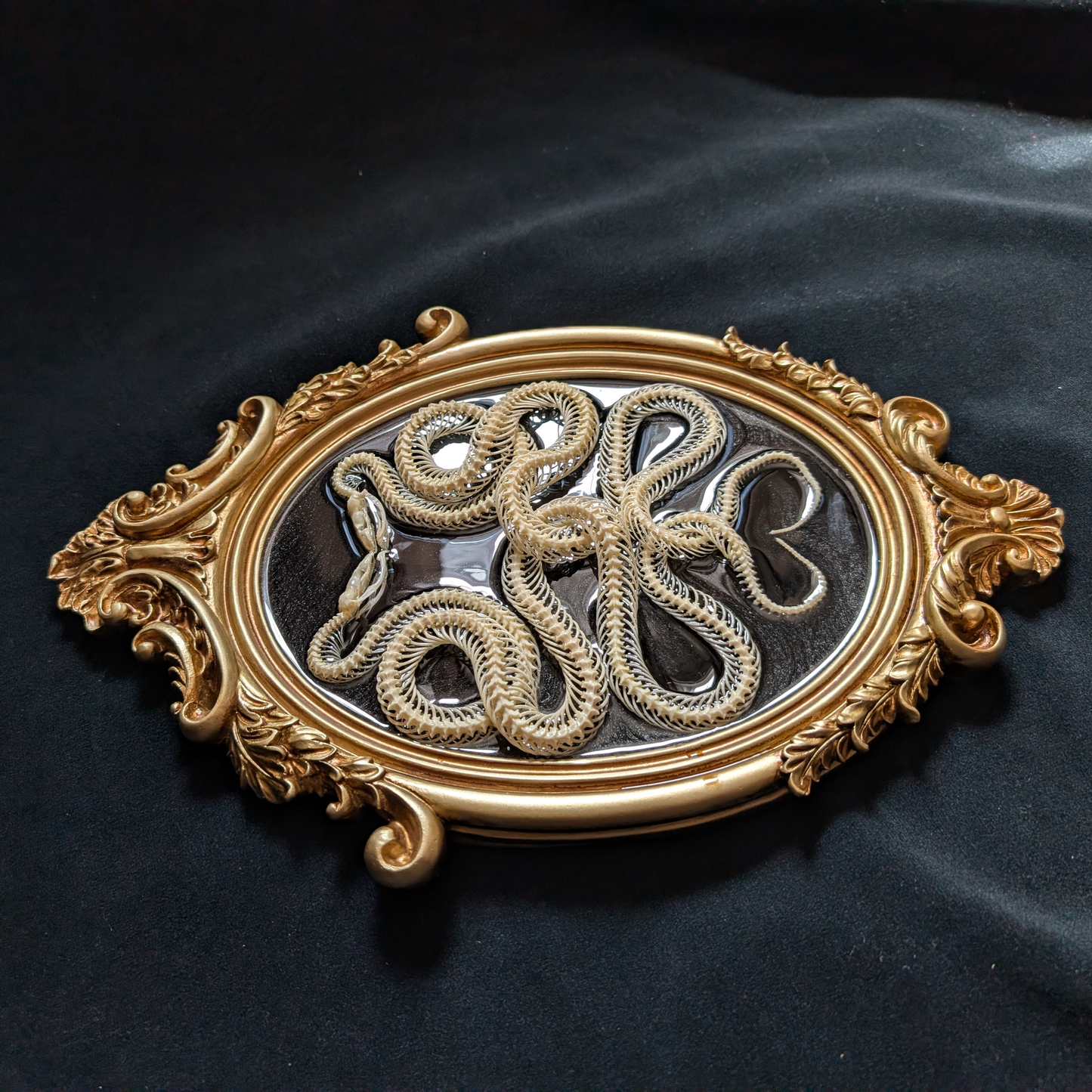 Intertwined Snake Skeletons