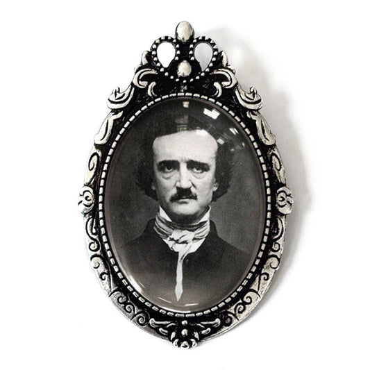Edgar Allan Poe Portrait Brooch