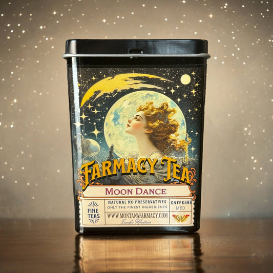 Tea Tin pocket/ travel with Moondance Iced w ine tea bags