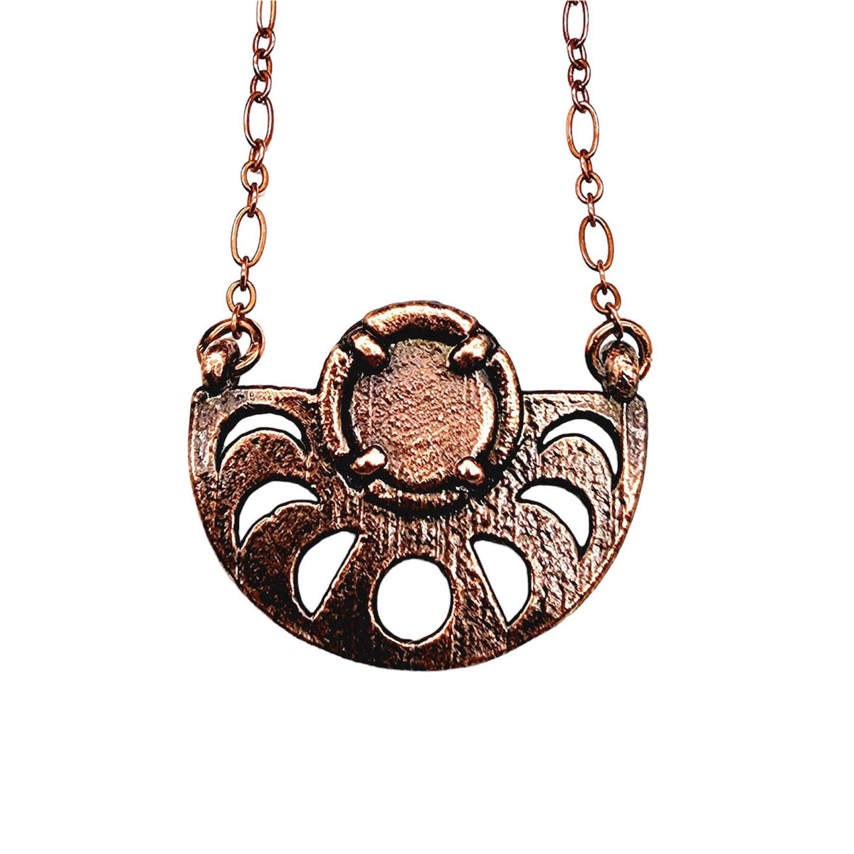 Moon Phase Necklace - Amethyst / Moon Cycle