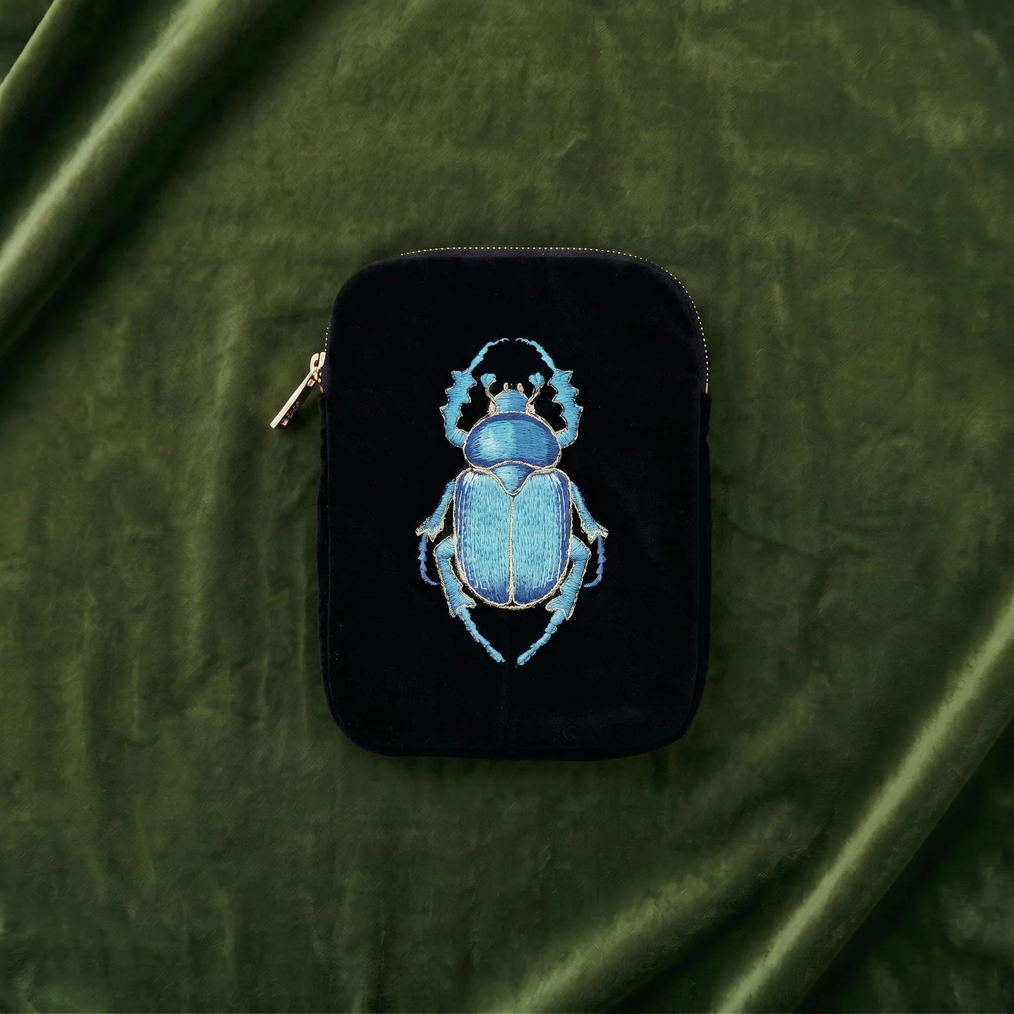 Guardian Embroidered Velvet Ritual Pouch from Myth & Thread