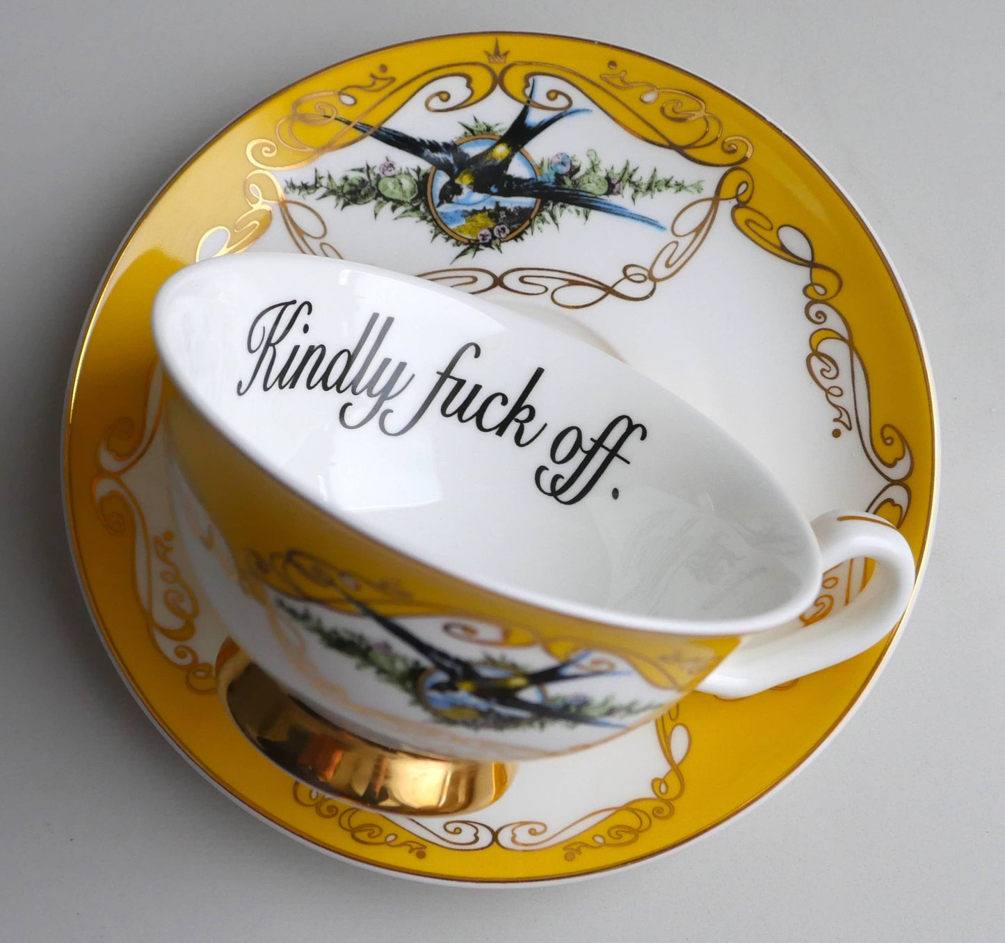 Kindly F*ck Off: Teacup and Saucer