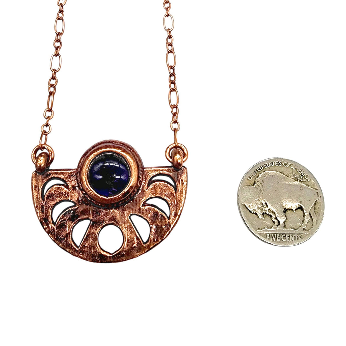 Moon Phase Necklace - Amethyst / Moon Cycle