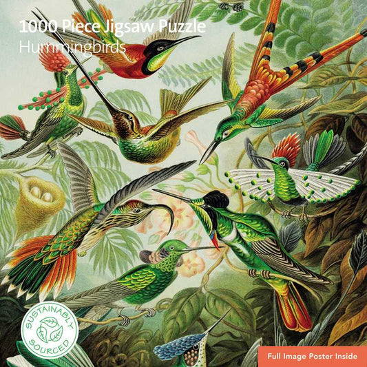 Adult Sustainable Jigsaw Puzzle V&A: Hummingbirds by