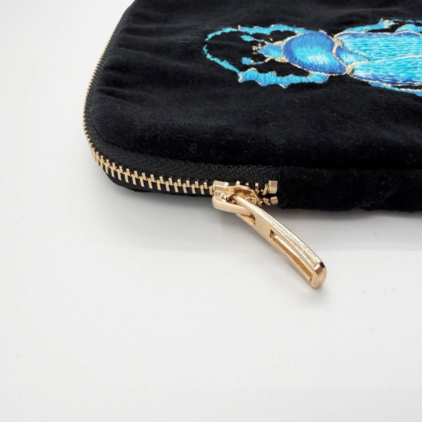 Guardian Embroidered Velvet Ritual Pouch from Myth & Thread