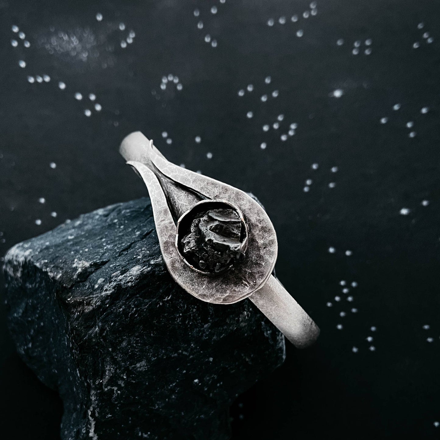 Comet Meteorite Cuff Bracelet