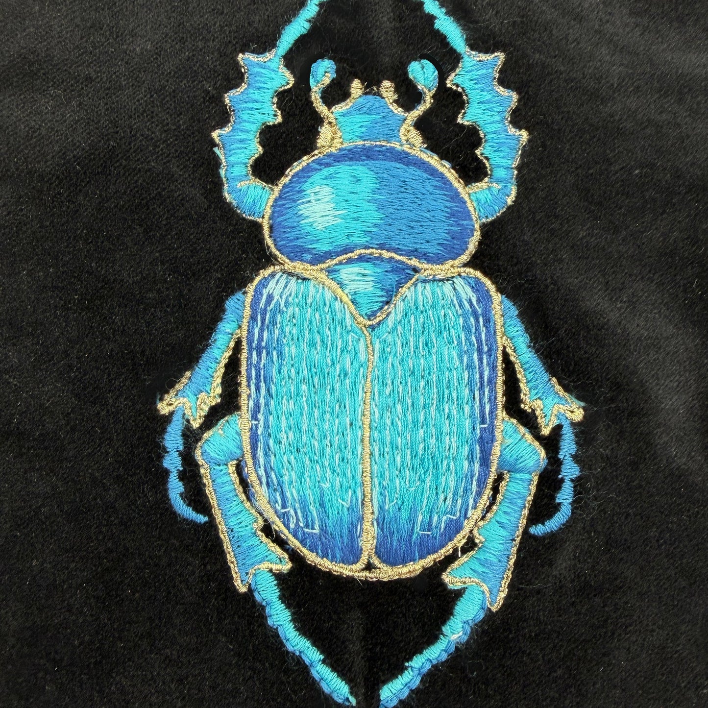 Guardian Embroidered Velvet Ritual Pouch from Myth & Thread